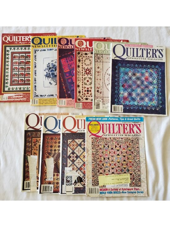Quilter's Newsletter Other - Quilters Newsletter Magazines 1987-2005 10 Vintage Issues Mostly 90s